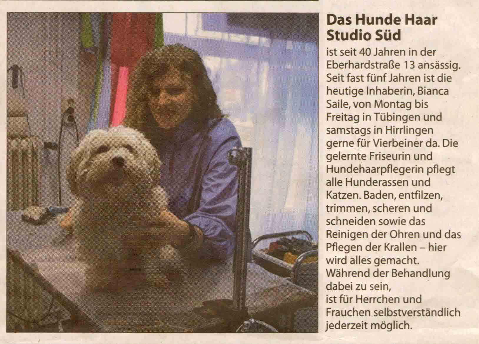 Anzeige im Schw&auml;bischen Tagblatt vom 20.2.2009