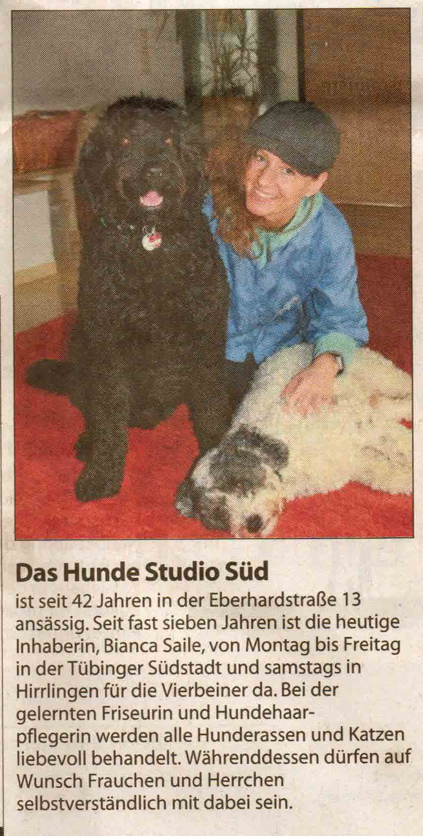 Anzeige im Schw&auml;bischen Tagblatt vom 18.2.2011